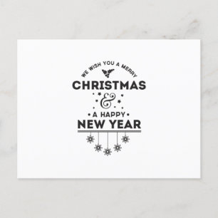 We Wish You a Merry Christmas Postkarte