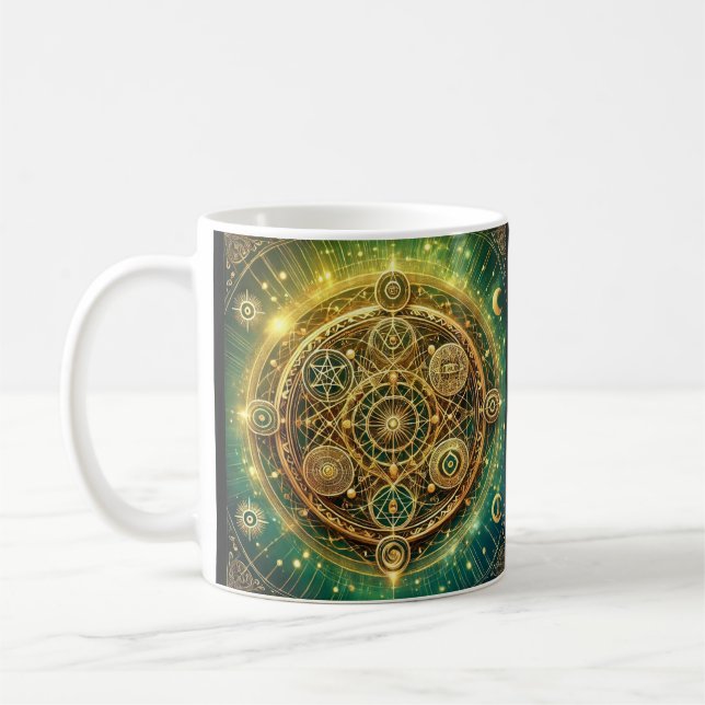 Wealth Flow Sigil Kaffeetasse (Links)