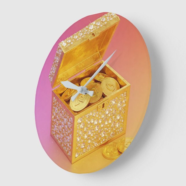 Wealth Reise B Große Wanduhr (Winkel)