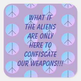 Weapon Alien Abduction Sticker