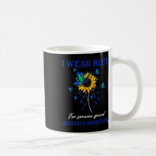 Wear Blue for Alopezie Awareness Sonnenblume Kaffeetasse