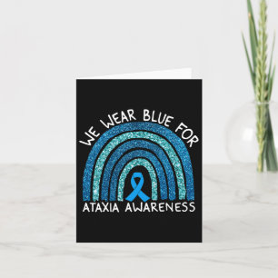 Wear Blue for Ataxias Awareness Rainbow Gift Karte