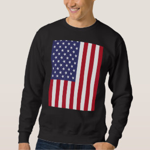 Wear Illustration Usa Flag Grafik-Designs Sweatshirt