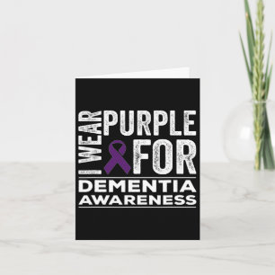 Wear Lila für Demenz Bewusstsein Alzheimerheimer Karte