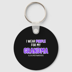 Wear Lila für meine Oma - Alzheimerheimer Aware Schlüsselanhänger