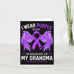 Wear Lila im Gedenken an Oma Alzheimerheimer A Karte