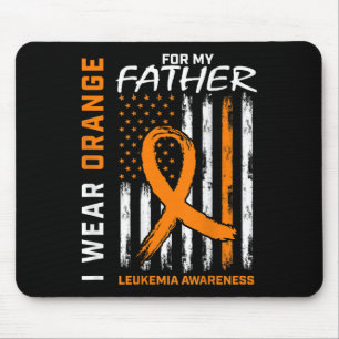 Wear Orange Vater Pater Leukemia Awareness America Mousepad