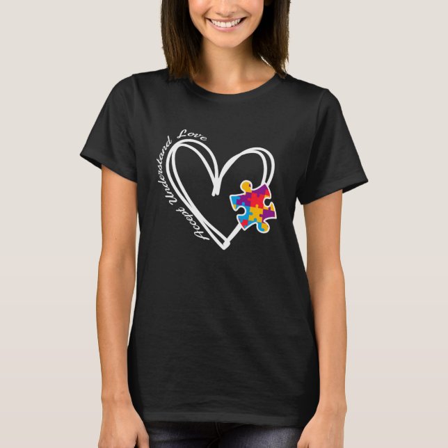 Wear Our Love  and Raise Autism Awareness T-Shirt (Vorderseite)