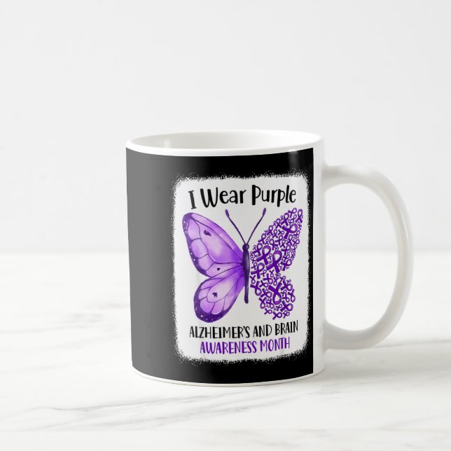 Wear purple alzheimer's and brain awareness month kaffeetasse (Rechts)