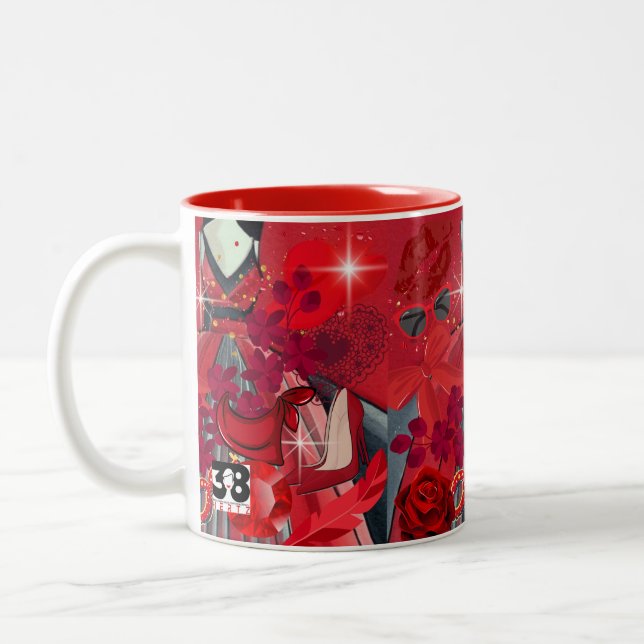 Wear Red Zweifarbige Tasse (Links)