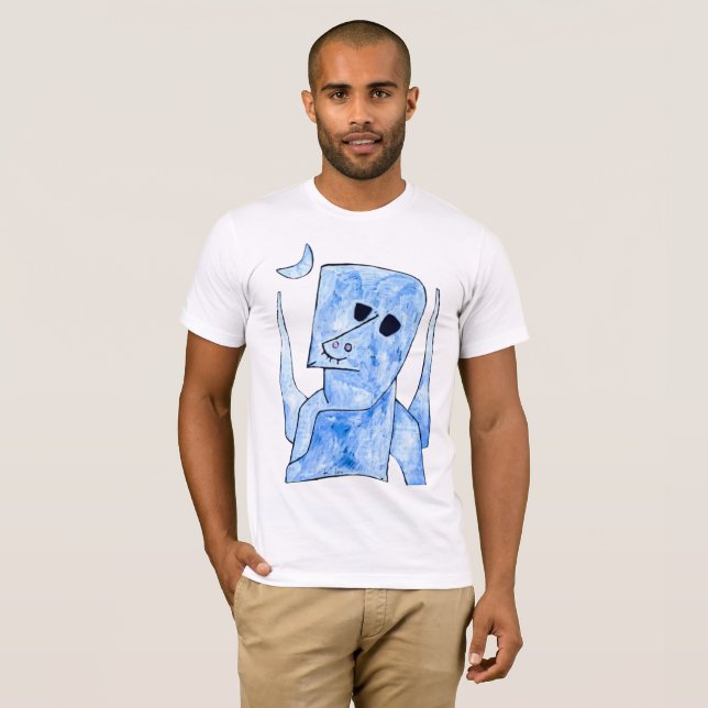 Wearable Whimsy: Paul Klees Angel Bewerber T-Shirt (Vorne ganz)