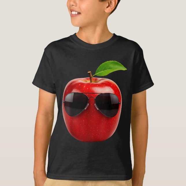 Wearing Sungles Funny Fruit Lover Costume  T-Shirt (Vorderseite)