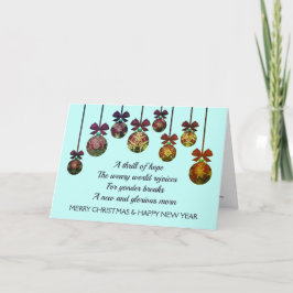 WEARY WORLD REJOICES | Weihnachtsfest Feiertagskarte