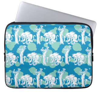 Weasel & Baboon Blue Character Pattern Laptopschutzhülle