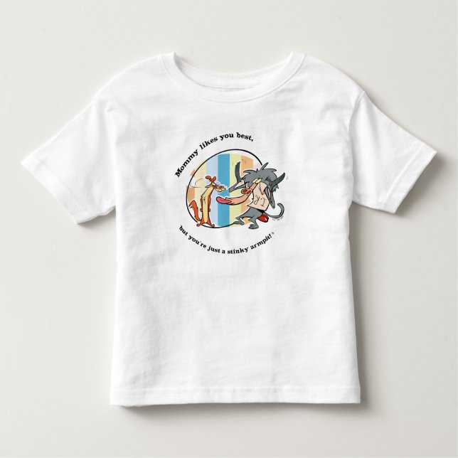 Weasel & Baboon "Mommy mag You Best" Kleinkind T-shirt (Vorderseite)