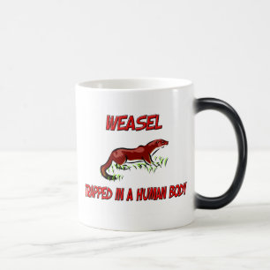 Weasel eingeschlossen in einem menschlichen Körpe Verwandlungstasse