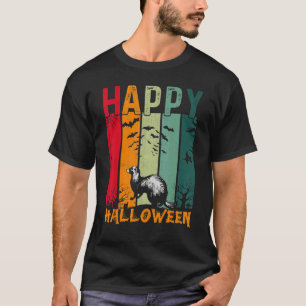Weasel Girls Boys Retro Stil Halloween Abendessen T-Shirt