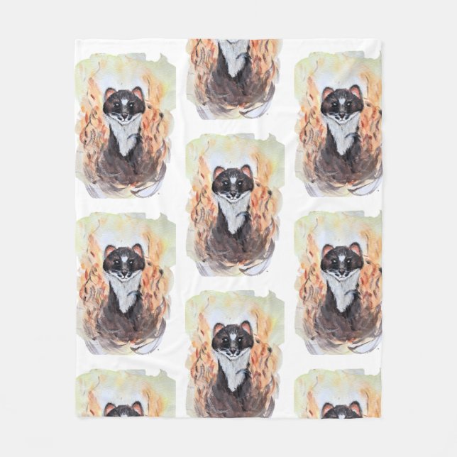 Weasel Magic Spaß Totem Paradies für Kletterhexen: Fleecedecke (Vorderseite)