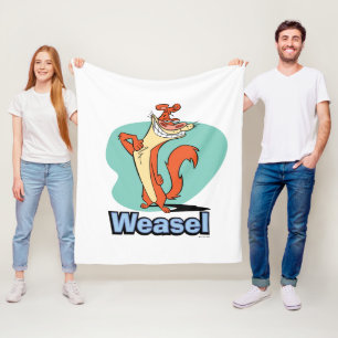 Weasel Proud Character Graphic Fleecedecke