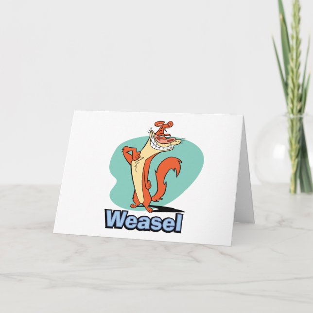Weasel Proud Character Graphic Karte (Vorderseite)
