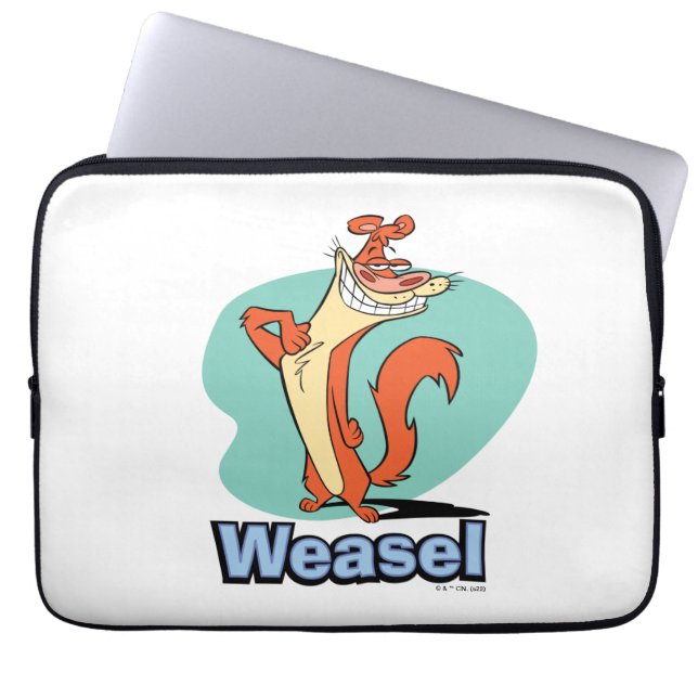 Weasel Proud Character Graphic Laptopschutzhülle (Vorderseite)