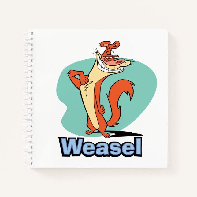 Weasel Proud Character Graphic Notizbuch (Vorderseite)