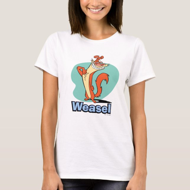 Weasel Proud Character Graphic T-Shirt (Vorderseite)