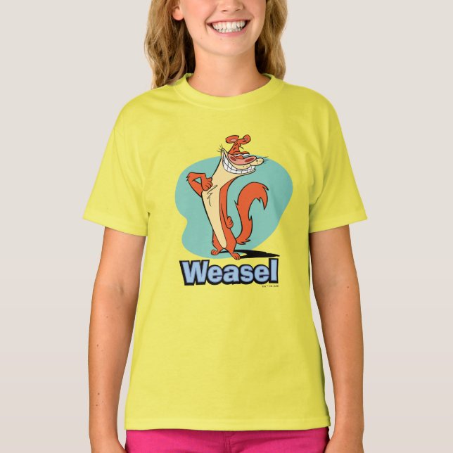 Weasel Proud Character Graphic T-Shirt (Vorderseite)