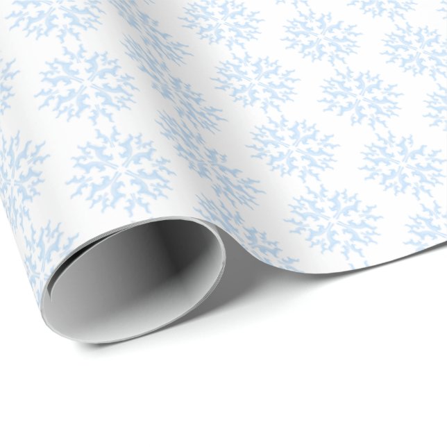 Weasel Snowflake Wrapping Paper Geschenkpapier (Rolleneckpunkt)