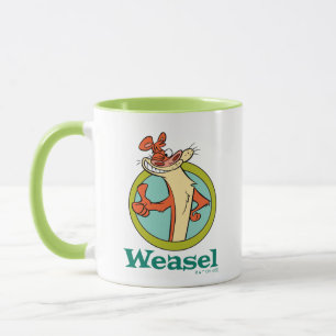 Weasel Thumbs Up Character Graphic Tasse
