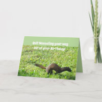 Weaseling heraus Geburtstags-Karte