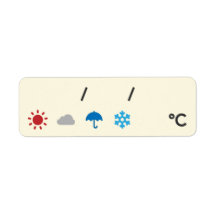 Weather and Date Labels 天気&日付シール ラベル