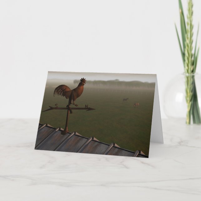 Weathercock Karte (Vorderseite)