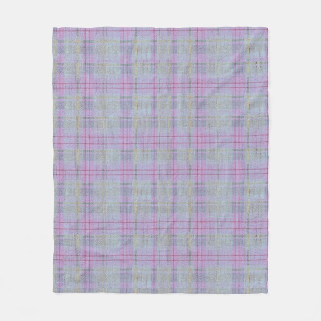 Weathered Lavender Plaid  Fleecedecke (Vorderseite)