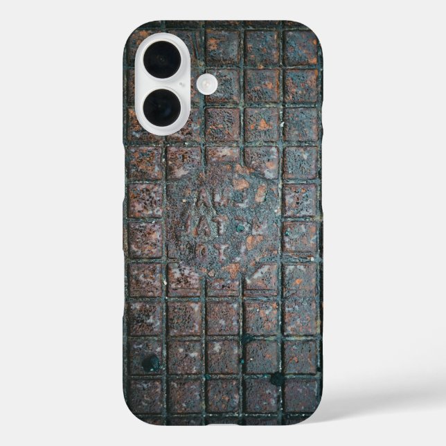 Weathered Metal Grate Case-Mate iPhone Hülle (Rückseite)