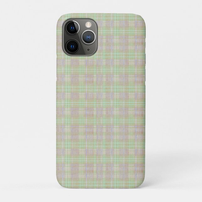 Weathered Neutral Sage Plaid Case-Mate iPhone Hülle (Rückseite)