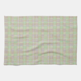 Weathered Neutral Sage Plaid Geschirrtuch
