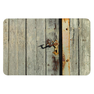 Weathered Rusty Door Handle Magnet