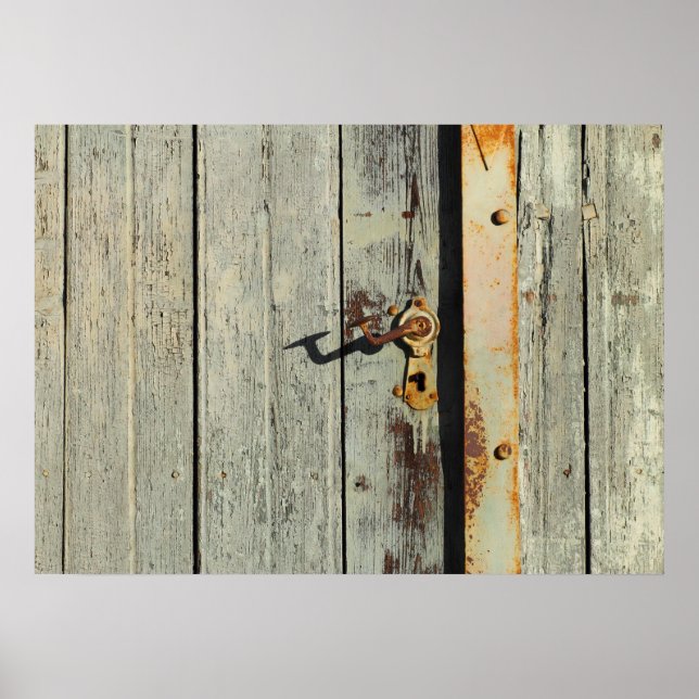 Weathered Rusty Door Handle Poster (Vorne)