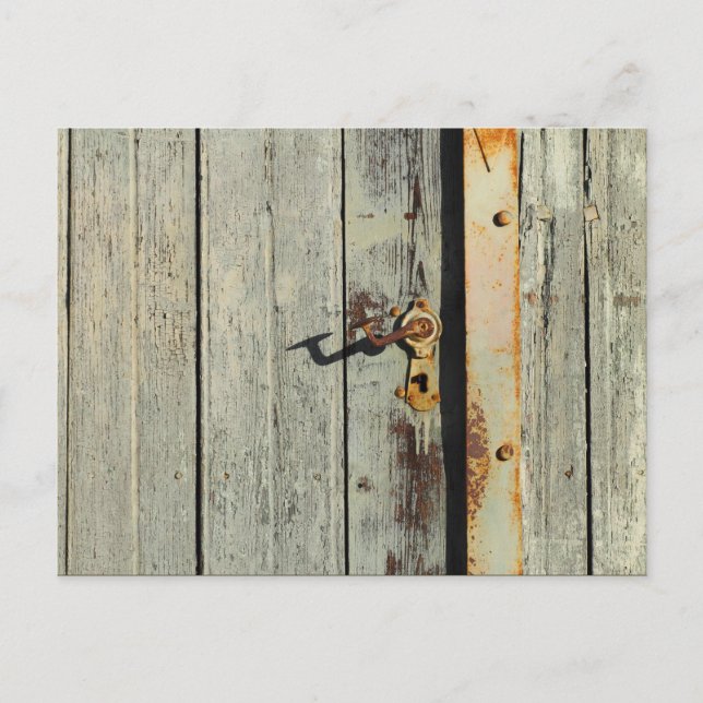 Weathered Rusty Door Handle Postkarte (Vorderseite)