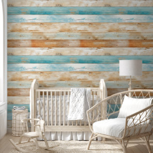 Weathered Wood Repeat Pattern Tapete