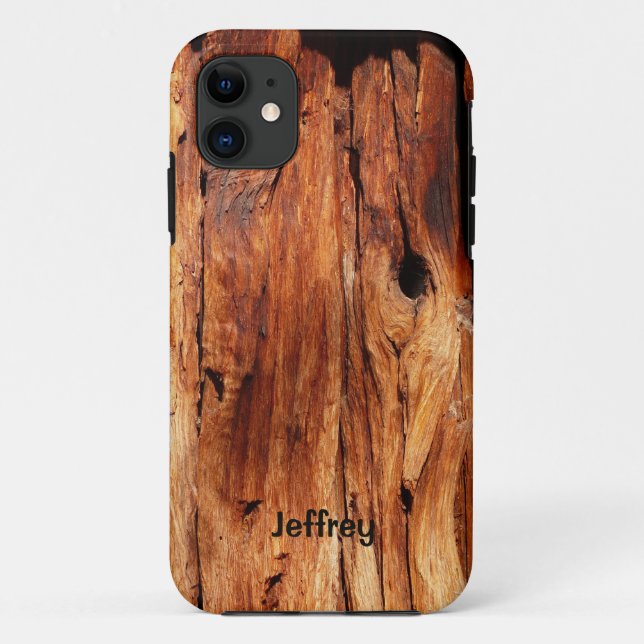 Weathered Wood Siding, Name  Case-Mate iPhone Hülle (Rückseite)