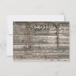 Weathered Wood UAWG RSVP Karte