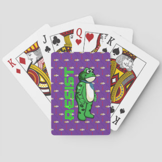 Weatherproof Personalized House Flag Resist frog Spielkarten
