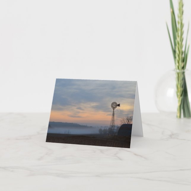 Weathervane am frühen Morgen leichte Blankokarte Dankeskarte (Vorderseite)