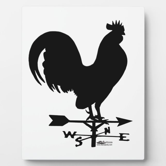 Weathervane Rooster Fotoplatte (Vorderseite)