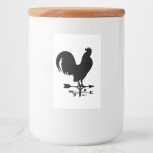 Weathervane Rooster Lebensmitteletikett