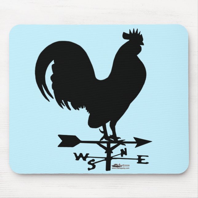 Weathervane Rooster Mousepad (Vorne)