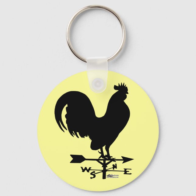 Weathervane Rooster Schlüsselanhänger (Vorderseite)