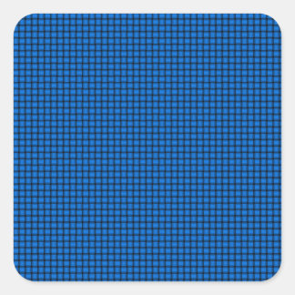 Weave - Azure Quadratischer Aufkleber